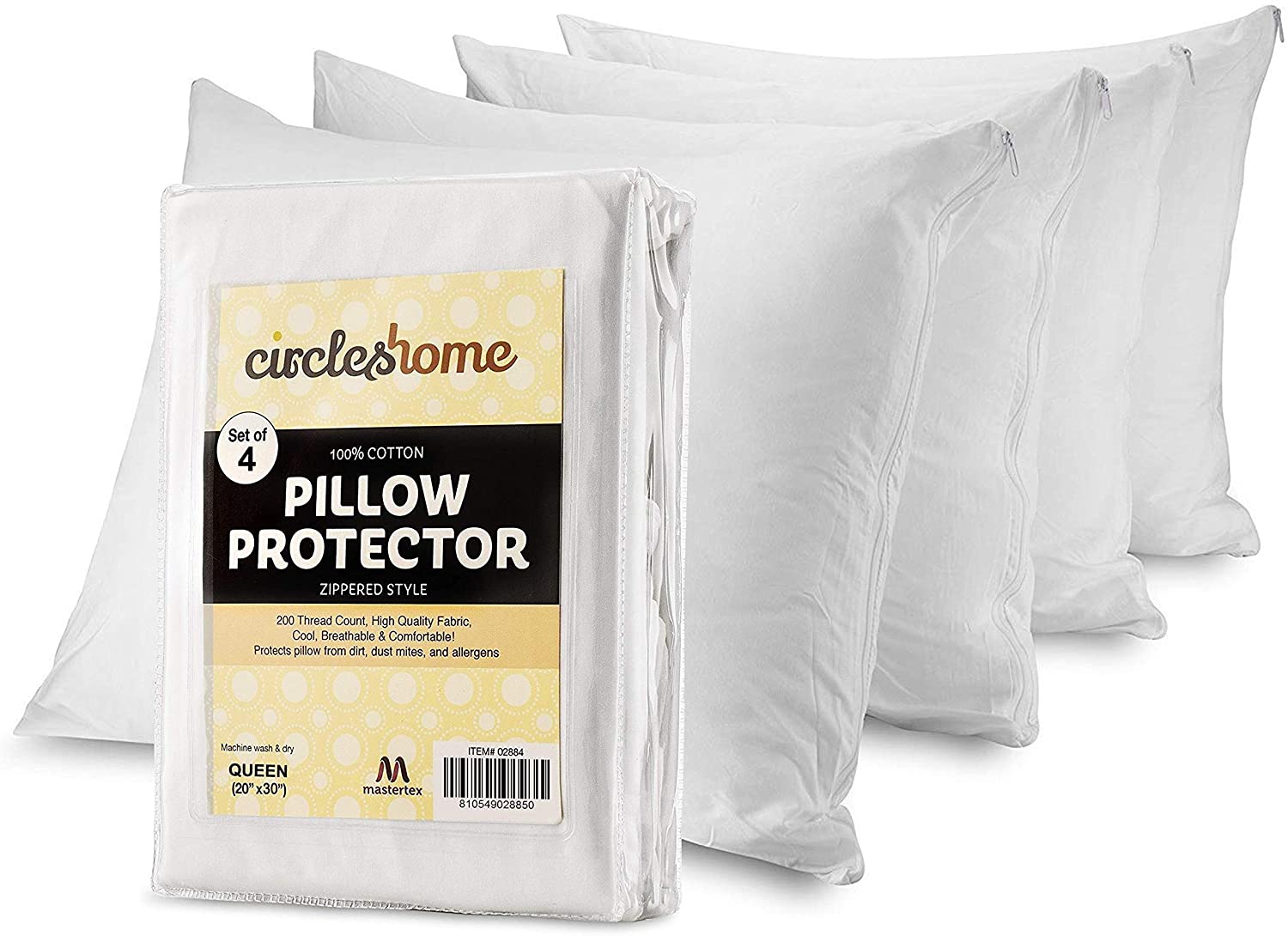 CIRCLESHOME Mastertex Standard Pillow Protectors